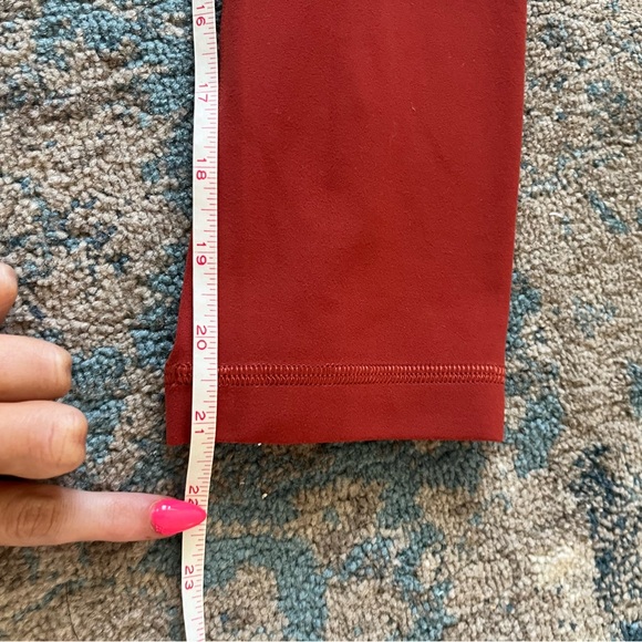 Lululemon Rust Orange Align Legging Size 6 with 21” Inseam - Picture 6 of 6